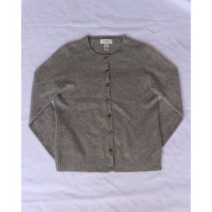 100% Cashmere Cardigan Sweater, L